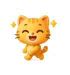 オレンジにゃんことてんとう虫のぼうけん（個別スタンプ：31）