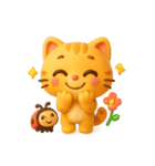 オレンジにゃんことてんとう虫のぼうけん（個別スタンプ：32）