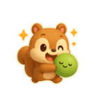 チビリスとグリーンボール（個別スタンプ：3）