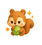 チビリスとグリーンボール（個別スタンプ：4）