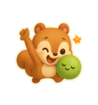 チビリスとグリーンボール（個別スタンプ：5）