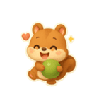 チビリスとグリーンボール（個別スタンプ：6）