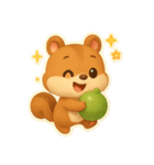 チビリスとグリーンボール（個別スタンプ：8）