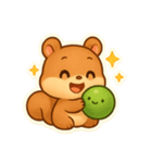 チビリスとグリーンボール（個別スタンプ：13）