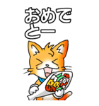 オレンジ色の猫 その1（基本）（個別スタンプ：5）