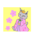 猫のミルクとくるみ2（個別スタンプ：22）