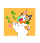 猫のミルクとくるみ2（個別スタンプ：27）