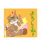 猫のミルクとくるみ2（個別スタンプ：28）