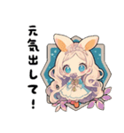 ✨かわいい花の精霊❤️ポジティブエネルギー（個別スタンプ：12）