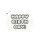▶️動く⬛LINEフキダシ楕円❶⬛ブラック（個別スタンプ：20）