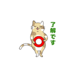 敬語でオトナにゃんこたちの動くスタンプ（個別スタンプ：17）