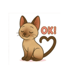 シャム猫の日常スタンプ（個別スタンプ：7）