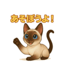 シャム猫の日常スタンプ（個別スタンプ：21）