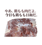 使いどころに乏しい鶏もも肉（個別スタンプ：1）