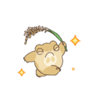 野良仕事カエル（個別スタンプ：4）