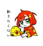 やる気ゼロ消防士女子（個別スタンプ：10）