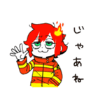 やる気ゼロ消防士女子（個別スタンプ：25）