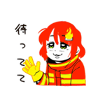 やる気ゼロ消防士女子（個別スタンプ：27）