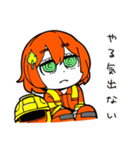 やる気ゼロ消防士女子（個別スタンプ：36）