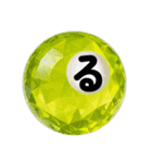 Japanese HIRAGANA vol.2（ら〜濁音など）（個別スタンプ：3）