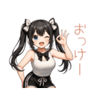 アニメ少女×バスケットボール！かわゆす（個別スタンプ：1）