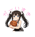 アニメ少女×バスケットボール！かわゆす（個別スタンプ：3）