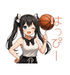 アニメ少女×バスケットボール！かわゆす（個別スタンプ：5）