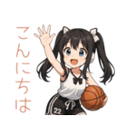 アニメ少女×バスケットボール！かわゆす（個別スタンプ：11）