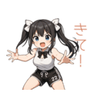 アニメ少女×バスケットボール！かわゆす（個別スタンプ：24）