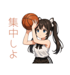 アニメ少女×バスケットボール！かわゆす（個別スタンプ：34）