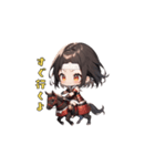 最強戦国JK！女子高生武将の華麗な冒険（個別スタンプ：35）