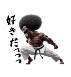 アフロ×空手！3Dリアル！第二弾！（個別スタンプ：37）