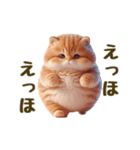 毎日使える！まんまる猫の日常スタンプ（個別スタンプ：28）