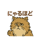 不機嫌なライオンねこ（個別スタンプ：11）