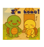 癒しのカメきょうだい ぽもたん＆ぽこたん1（個別スタンプ：14）
