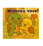 癒しのカメきょうだい ぽもたん＆ぽこたん1（個別スタンプ：15）