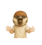 タイトル：スズメの子（個別スタンプ：8）