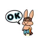ふだんづかいに波乗りうさぎ5(初夏,梅雨)（個別スタンプ：5）