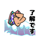 ふだんづかいに波乗りうさぎ5(初夏,梅雨)（個別スタンプ：6）
