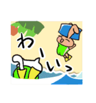 ふだんづかいに波乗りうさぎ5(初夏,梅雨)（個別スタンプ：18）