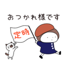 ハナちゃんとぶー 敬語（個別スタンプ：3）
