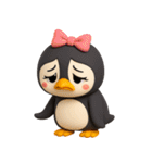 ちびペンギン☆日常使える【3D×デカ文字】（個別スタンプ：40）