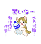 子猫ねこネコ 梅雨～夏（個別スタンプ：19）