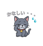 猫のアンナのシンプルスタンプ（個別スタンプ：13）
