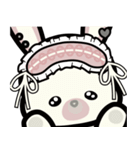 地雷ぬいぐるみスタンプ(しろうさ)（個別スタンプ：36）