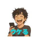イケメンのゆるリアクション40選（個別スタンプ：5）