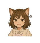 キュートな猫娘スタンプ（個別スタンプ：7）