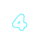 3-3ひらがな(白水色)アレンジ用パステル（個別スタンプ：17）