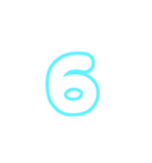 3-3ひらがな(白水色)アレンジ用パステル（個別スタンプ：19）