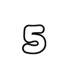 3-3ひらがな(白黒色)アレンジ用平仮名（個別スタンプ：18）